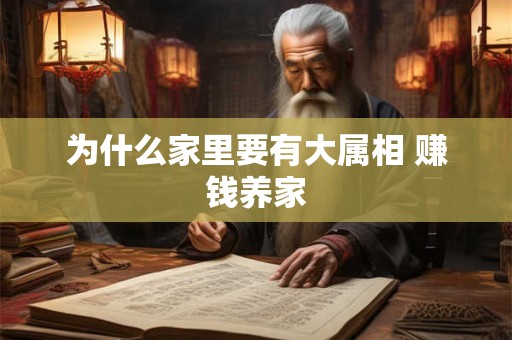 为什么家里要有大属相 赚钱养家 为什么家里要有大属相 赚钱养家