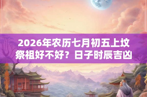 2026年农历七月初五上坟祭祖好不好？日子时辰吉凶？