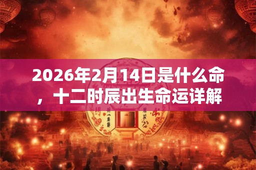 2026年2月14日是什么命，十二时辰出生命运详解