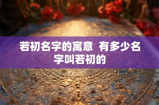 若初名字的寓意  有多少名字叫若初的