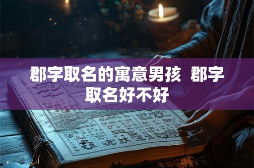 郡字取名的寓意男孩  郡字取名好不好