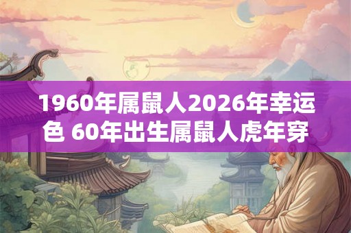 1960年属鼠人2026年幸运色 60年出生属鼠人虎年穿什么颜色衣服好