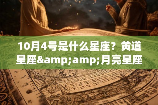 10月4号是什么星座?黄道星座&月亮星座揭秘! 10月4号是什么星座?黄道星座&月亮星座揭秘!