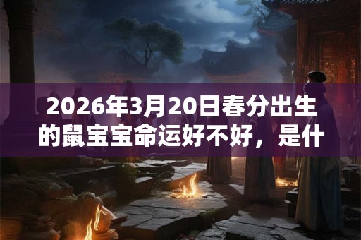 2026年3月20日春分出生的鼠宝宝命运好不好，是什么命？