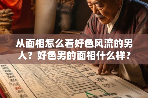 从面相怎么看好色风流的男人？好色男的面相什么样？