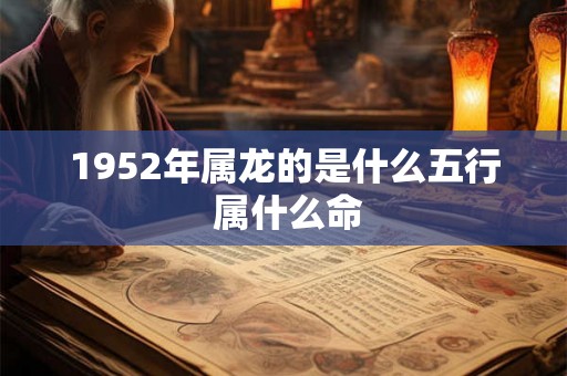 1952年属龙的是什么五行 属什么命 1952年属龙的是什么五行 属什么命