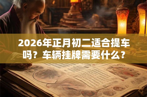 2026年正月初二适合提车吗？车辆挂牌需要什么？