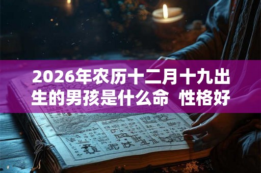 2026年农历十二月十九出生的男孩是什么命 性格好不好 2026年农历十二月十九出生的男孩是什么命 性格好不好