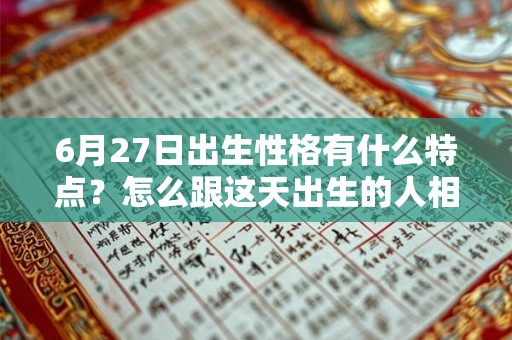 6月27日出生性格有什么特点？怎么跟这天出生的人相处？