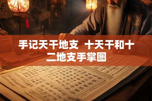 手记天干地支 十天干和十二地支手掌图 手记天干地支 十天干和十二地支手掌图