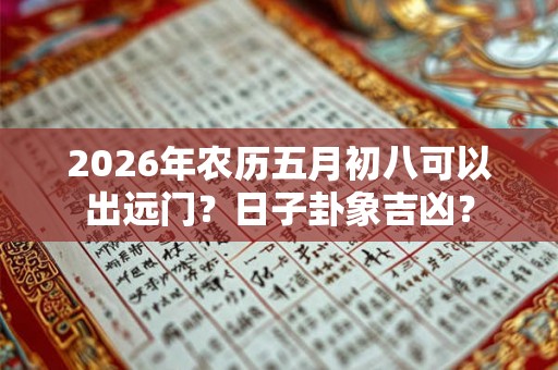 2026年农历五月初八可以出远门？日子卦象吉凶？
