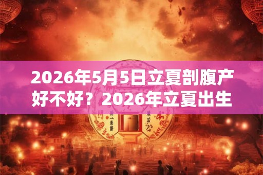 2026年5月5日立夏剖腹产好不好？2026年立夏出生好不好？