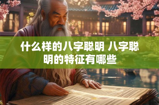 什么样的八字聪明 八字聪明的特征有哪些