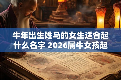 牛年出生姓马的女生适合起什么名字 2026属牛女孩起名大全