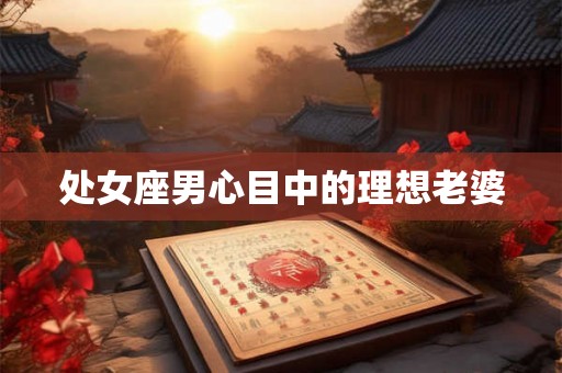 处女座男心目中的理想老婆 处女座男心目中的理想老婆
