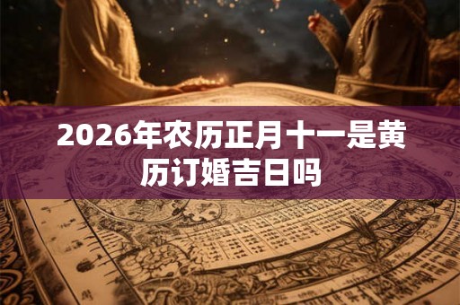 2026年农历正月十一是黄历订婚吉日吗