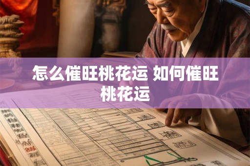 怎么催旺桃花运 如何催旺桃花运