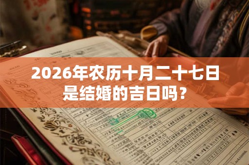 2026年农历十月二十七日是结婚的吉日吗？