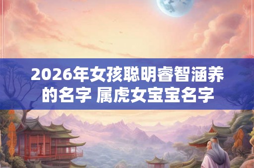 2026年女孩聪明睿智涵养的名字 属虎女宝宝名字