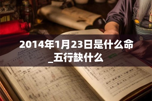 2014年1月23日是什么命_五行缺什么