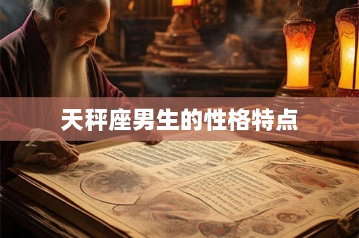 天秤座男生的性格特点