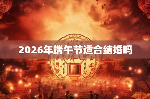 2026年端午节适合结婚吗