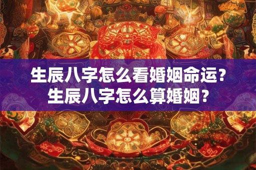 生辰八字怎么看婚姻命运？生辰八字怎么算婚姻？
