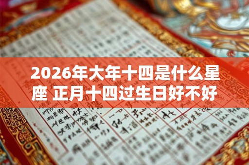 2026年大年十四是什么星座 正月十四过生日好不好