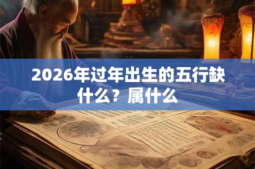 2026年过年出生的五行缺什么？属什么