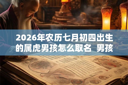 2026年农历七月初四出生的属虎男孩怎么取名  男孩有朝气的名字
