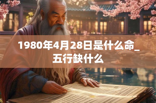 1980年4月28日是什么命_五行缺什么 1980年4月28日是什么命_五行缺什么