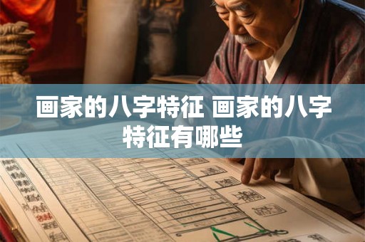 画家的八字特征 画家的八字特征有哪些