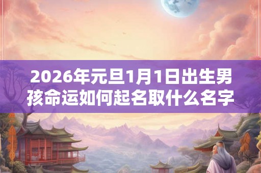 2026年元旦1月1日出生男孩命运如何起名取什么名字好？