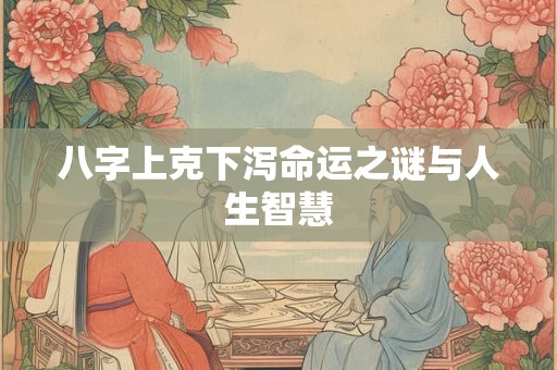八字上克下泻命运之谜与人生智慧