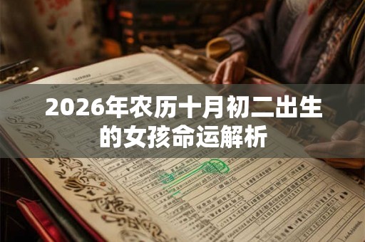 2026年农历十月初二出生的女孩命运解析 2026年农历十月初二出生的女孩命运解析