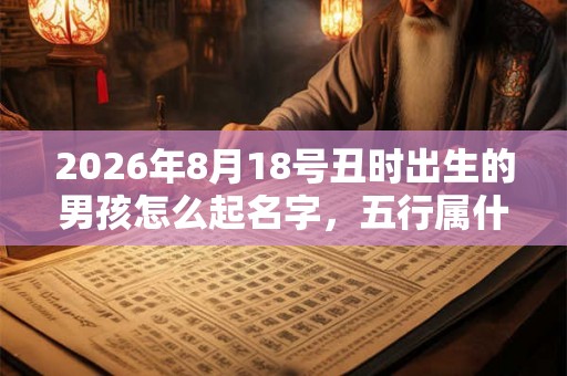 2026年8月18号丑时出生的男孩怎么起名字,五行属什么 2026年8月18号丑时出生的男孩怎么起名字,五行属什么