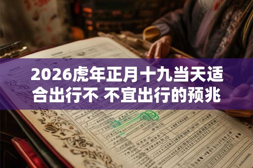 2026虎年正月十九当天适合出行不 不宜出行的预兆