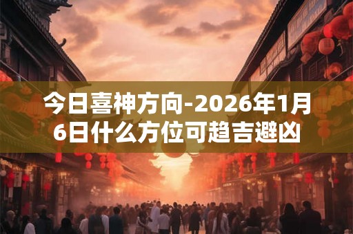 今日喜神方向-2026年1月6日什么方位可趋吉避凶 今日喜神方向-2026年1月6日什么方位可趋吉避凶