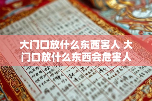 大门口放什么东西害人 大门口放什么东西会危害人