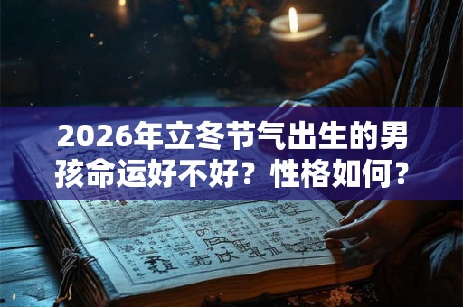 2026年立冬节气出生的男孩命运好不好？性格如何？