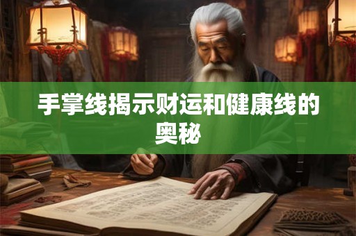 手掌线揭示财运和健康线的奥秘