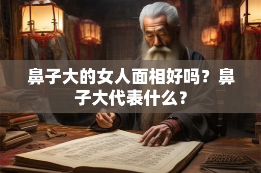鼻子大的女人面相好吗？鼻子大代表什么？