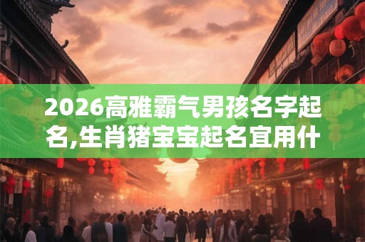2026高雅霸气男孩名字起名,生肖猪宝宝起名宜用什么字？