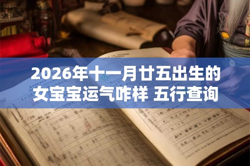 2026年十一月廿五出生的女宝宝运气咋样 五行查询