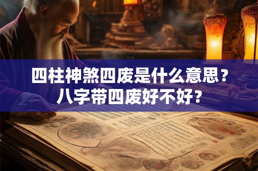 四柱神煞四废是什么意思？八字带四废好不好？