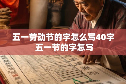 五一劳动节的字怎么写40字 五一节的字怎写 五一劳动节的字怎么写40字 五一节的字怎写