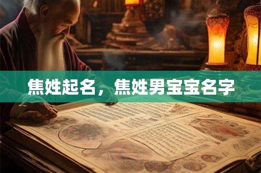 焦姓起名,焦姓男宝宝名字 焦姓起名,焦姓男宝宝名字