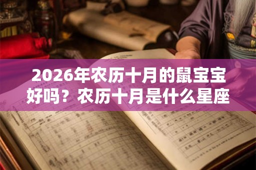 2026年农历十月的鼠宝宝好吗？农历十月是什么星座？