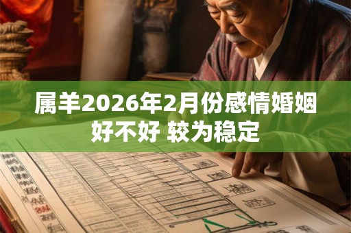 属羊2026年2月份感情婚姻好不好 较为稳定 属羊2026年2月份感情婚姻好不好 较为稳定