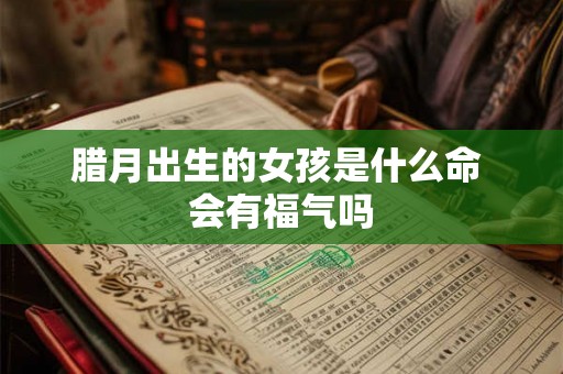 腊月出生的女孩是什么命 会有福气吗